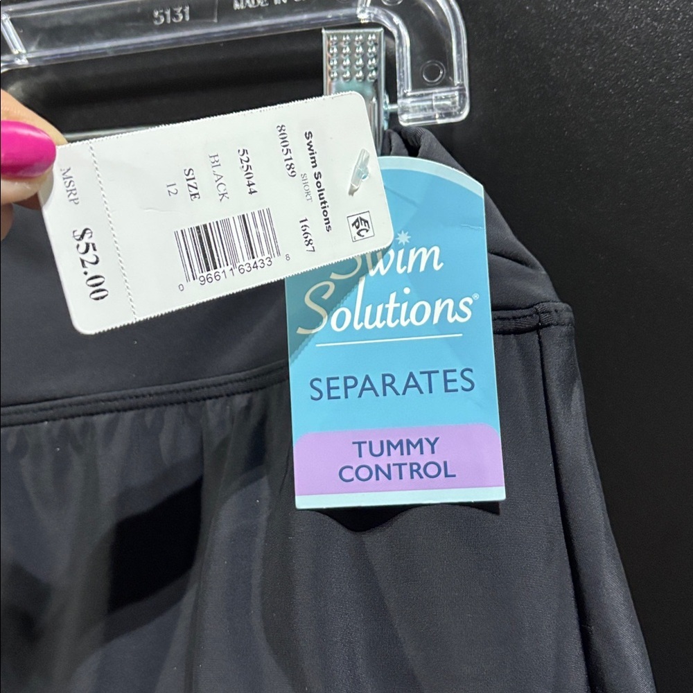 Swim Solutions Tummy Control bottoms,panty lined,stretch,silky,summer,pool,beach - Picture 7 of 8